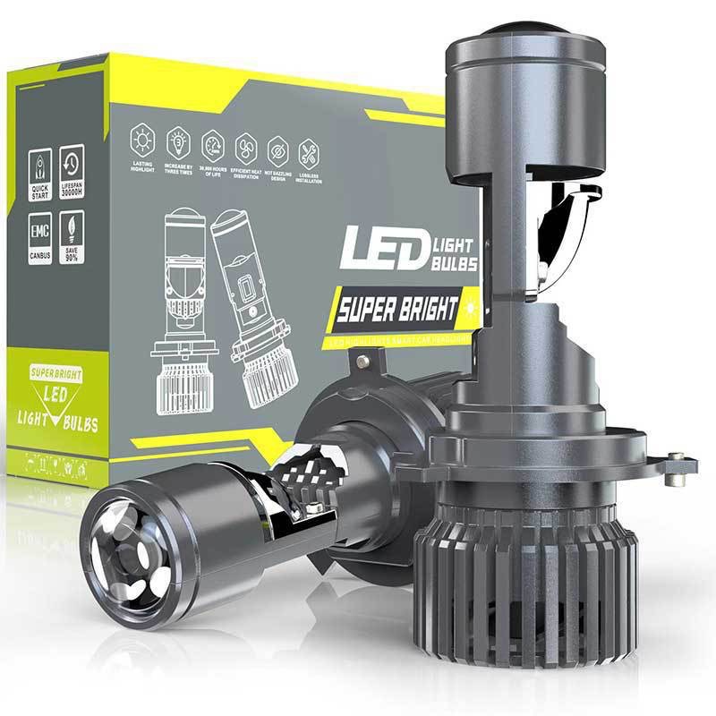Headlight Aiming Tool - XTG GT4 LEDヘッドライトバルブ H4プロジェクターレンズ ハイ/ロービーム一体型レーザー 12V