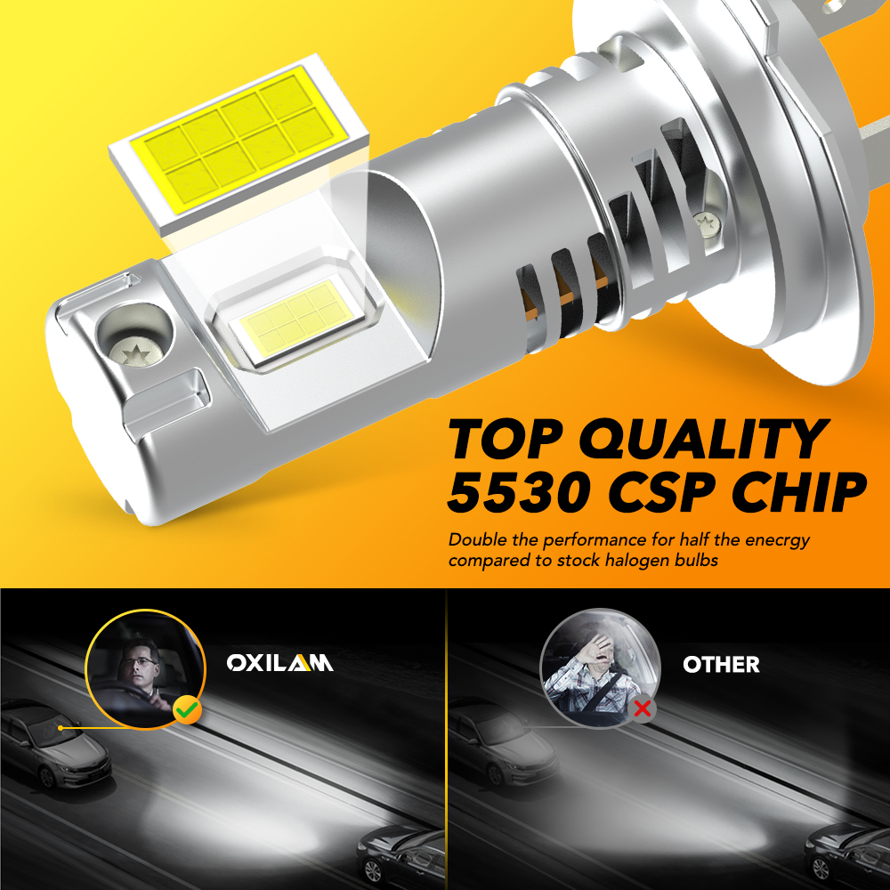 2 個 H7 LED 缶バス車のヘッドライト電球 12V 5 - Headlight Aiming Tool のレビューと価格