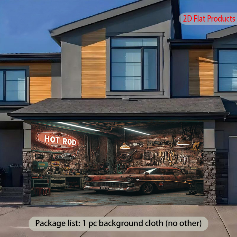 1ヴィンテージカーガレージバナー背景 - ヴィンテージ195 - Auto Repair Shop Background のレビューと価格